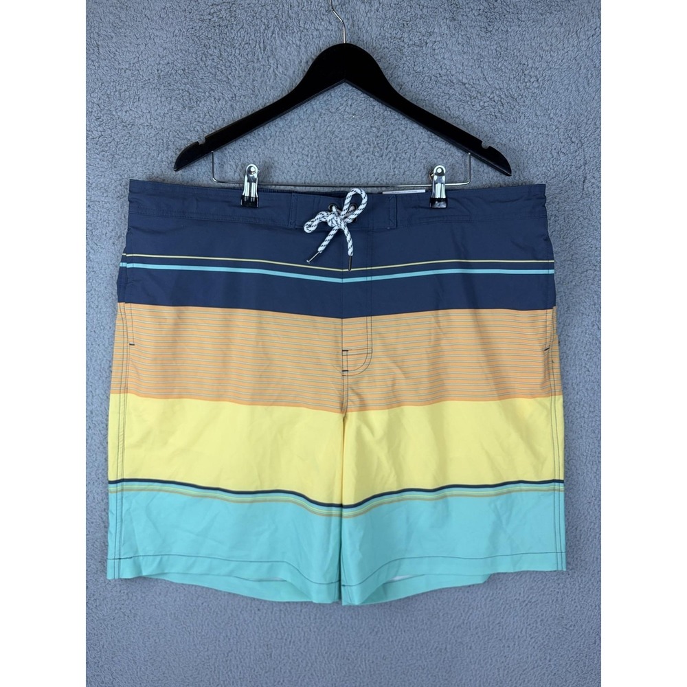Sonoma Goods For Life Shorts Mens 2XL Multi Stripe Board Swim Trunks Mesh Lined